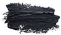 Hand drawn textured black oil paint brush stroke Royalty Free Stock Photo