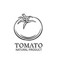 Hand drawn tomato icon