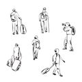 Hand drawn tourist sketch Royalty Free Stock Photo