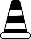 Hand Drawn traffic cone illustration Royalty Free Stock Photo