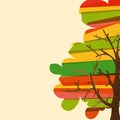 Multicolor tree background
