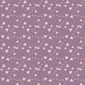 Hand drawn triangle seamless pattern on pink background. Creative scribble geometric wallpaper