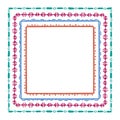 Hand drawn tribal frames Royalty Free Stock Photo