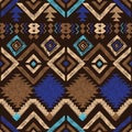 Hand drawn tribal seamless pattern