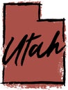 Hand Drawn Utah State Design