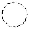 Hand drawn vector circle, doodle style