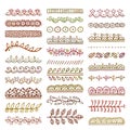 Hand Drawn Vector Dividers Set