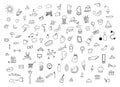 Hand drawn vector icons
