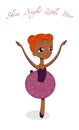 Cute little ballerina Royalty Free Stock Photo