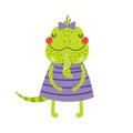 Cute iguana princess