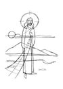 Jesus Christ as fisher illustration
