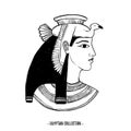 Hand drawn vector illustration - Egyptian collection. The gods o