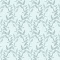 Hand drawn vector leaf seamless pattern Royalty Free Stock Photo