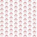 Hand drawn vector seamless pattern with asian fast food on whiteHand drawn vector seamless pattern with asian fast food on white b