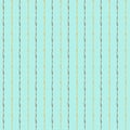 Hand Drawn vector seamless pattern. Turquoise and golden stripes. Fabric design