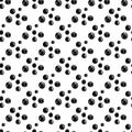 Hand drawn water bubbles seamless pattern on a white background. Underwater backdrop. Abstract geometrical circle wallpaper Royalty Free Stock Photo