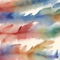 Hand-drawn Watercolor Feather Collection: Serene and Whimsical Illustration Board in Delicate Artwork