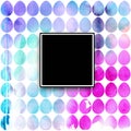 Hand drawn watercolor pattern with Easter eggs. Royalty Free Stock Photo