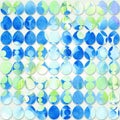 Hand drawn watercolor pattern with Easter eggs. Royalty Free Stock Photo
