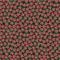 Hand drawn watercolor raspberry seamless pattern isolated on dark background. Can be used for textile, fabric, wrapping and other
