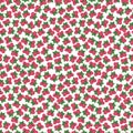 Hand drawn watercolor raspberry seamless pattern isolated on white background. Can be used for textile, fabric, wrapping and other