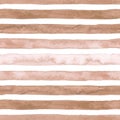 Hand drawn watercolor sepia texture strokes seamless pattern Royalty Free Stock Photo