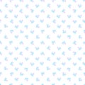 Hand drawn watercolor small blue flowers seamless pattern isolated on white background. Can be used for children textile, wrapping