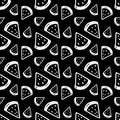 Hand Drawn Watermelons Seamless Pattern