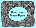 A grungy hand drawn weave pattern backgroun