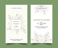 hand drawn wedding banners vector design illustration