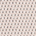 Hand drawn whimsical spotty dots seamless pattern. Vector wonky appaloosa spotted circle background. Playful irregular