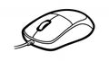 Hand Drawn Wired Mouse Illustration on White Background Computer Peripheral Handdrawn Style Drawing Isolated Sketch Royalty Free Stock Photo