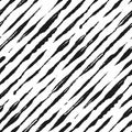 Hand drawn zebra style decor seamless pattern