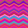 Hand drawn zigzag pattern in bright pink.