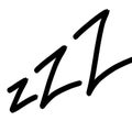Hand drawn zzz sign as symbol in comic books or cartoon