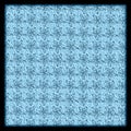 hand drawnd textured blue floral pattern