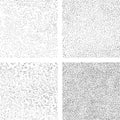 Hand draws dots seamless texture. A set of backgrounds for decorative halftone pattern fills. Mezzotint art. Vector Royalty Free Stock Photo