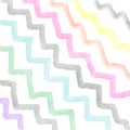 Hand draws mixed color watercolor wavy lines pattern on white wallpaper background Royalty Free Stock Photo