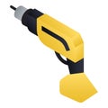 Hand drill icon, isometric style Royalty Free Stock Photo