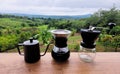 Hand drip coffee Royalty Free Stock Photo