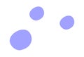 Hand drown colorful spot flat icon