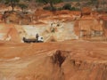 Hand dug quarry