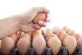 Hand egg Royalty Free Stock Photo