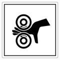 Hand Entangle Left Symbol Sign, Vector Illustration, Isolate On White Background Label .EPS10