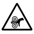 Hand Entangle Left Symbol Sign, Vector Illustration, Isolate On White Background Label .EPS10