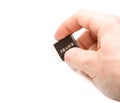 Hand with eraser Royalty Free Stock Photo