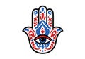 Hamsa clip art. Royalty Free Stock Photo