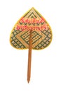 Hand fan isolated on white background thailand Royalty Free Stock Photo