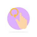 Hand, Finger, Gestures, Reload Abstract Circle Background Flat color Icon