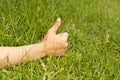 Hand finger good Royalty Free Stock Photo